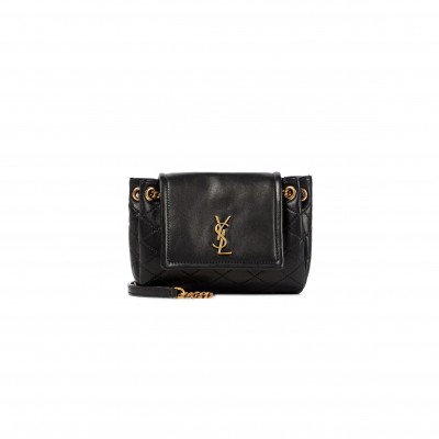 YSL SAC A BANDOULIERE NOLITA MINI EN CUIR FEMME DE COLORIS NOIR (18*13*6cm) 